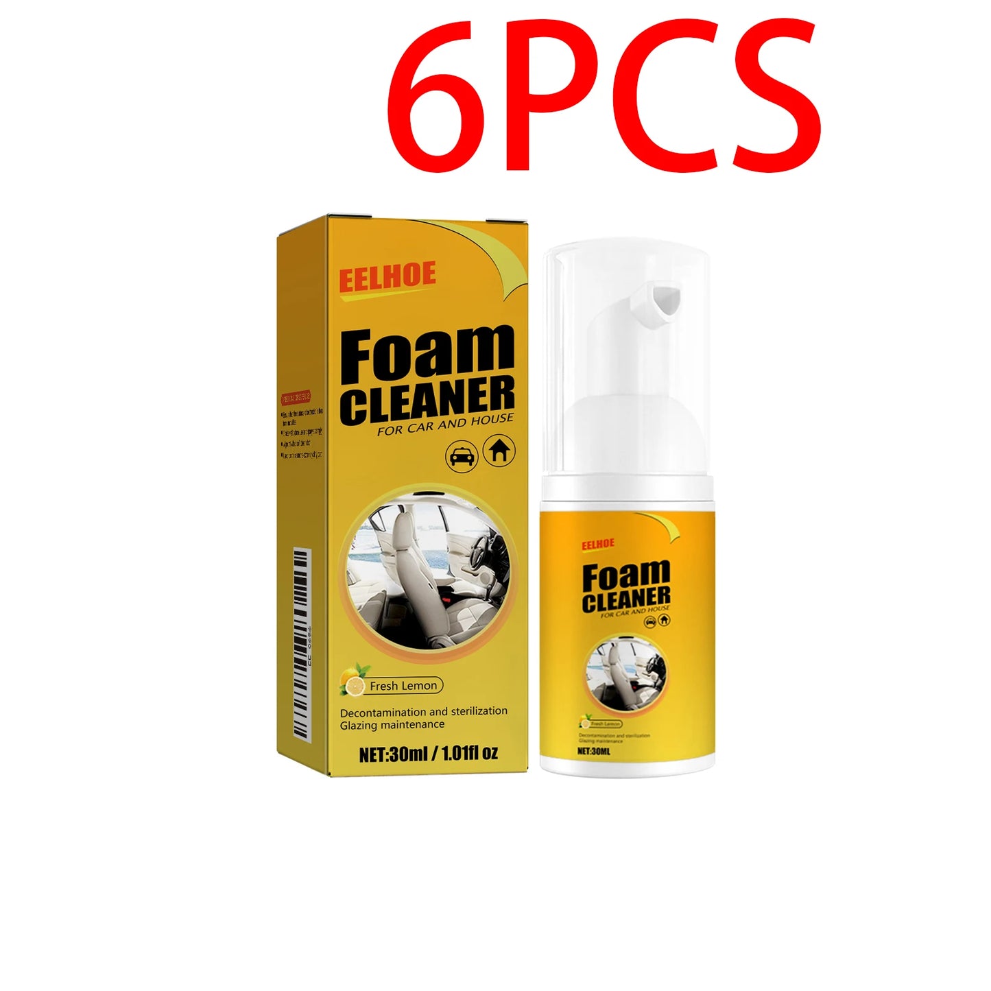 30ML Car Steering wheel foam cleaner Interior Leather Foam Cleaner Seat Clean Car Interior Strong Decontamination Automobile