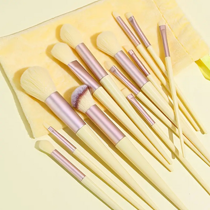 13pcs Makeup Brush Set & Storage Bag, Professional Cosmetic Accessories for Foundation Powder Eyeshadow Eyebrow Concealer Sculpt