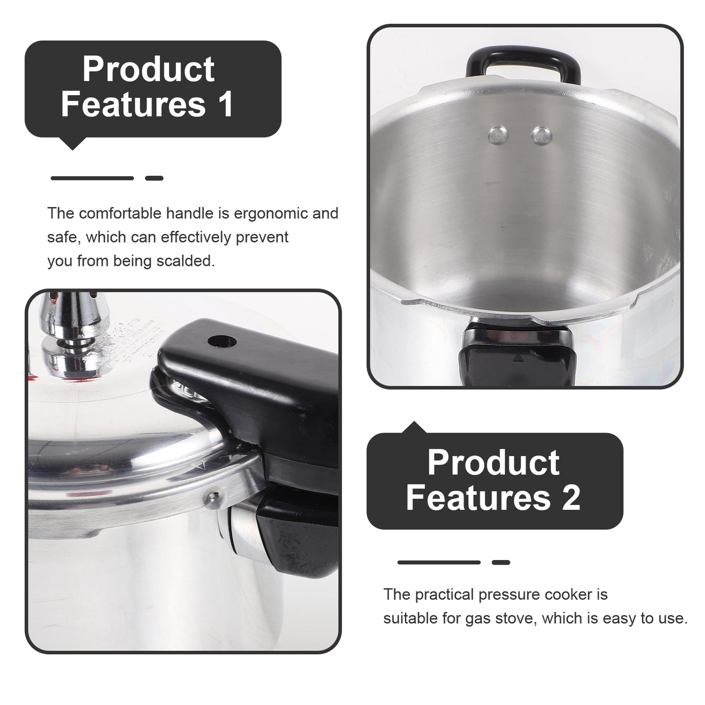 Pressure Cooker Pot Rice Stove Top High Induction Cookers Pots Electromagnetic Gas