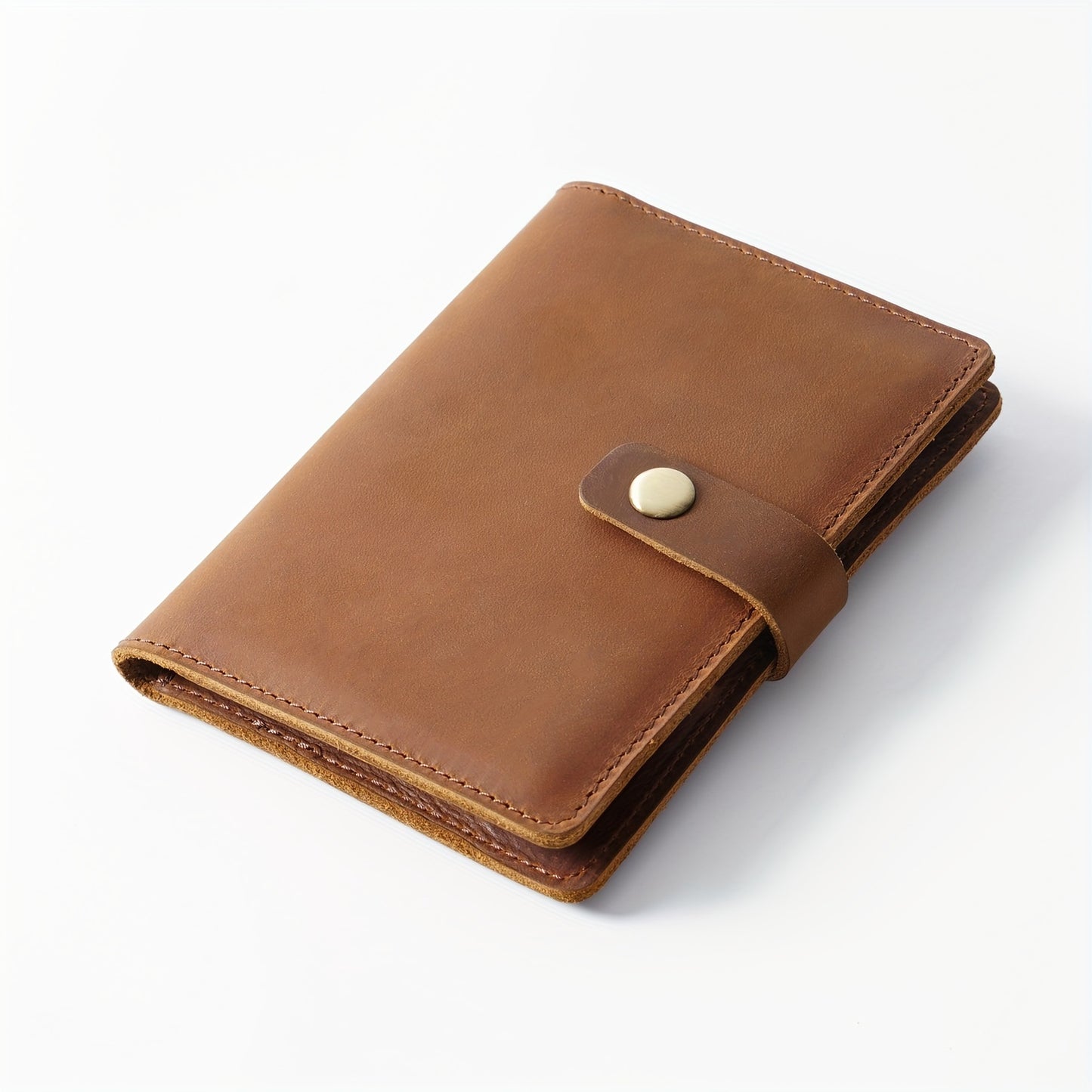 Luxury White Calfskin Leather Passport Bag - Multifunctional Holder for Cards, Tickets, and Documents - Elegant Design, Durable