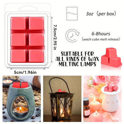 Aromatic Soy Wax Melts - Wax Cubes/Tarts - Economical Home Fragrance for Candle Warmers - Invigorating Scents for Your Environment, Including Pudding, Gingerbread, Berries, Caramel, Coffee, Apple Cinnamon, Tree, And Eve.