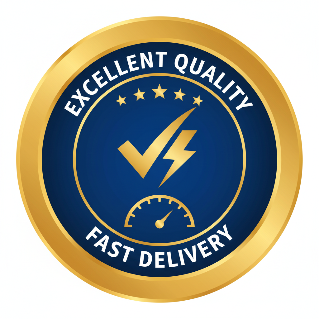 Excellent Quality & Fast Delivery and create this image in circle format